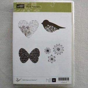 Stampin' Up! Punch Potpourri Cling Stamp Set - New